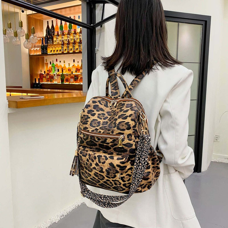 Fashion Women Mini School Backpack Zebra Leopard Textured Cute Backpack  Travel Shoulder Bag Student Rucksack Canvas School Bag - Backpacks -  AliExpress